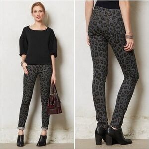 MOTHER The Looker Paw Animal Print Skinny Jeans Women’s Size 27